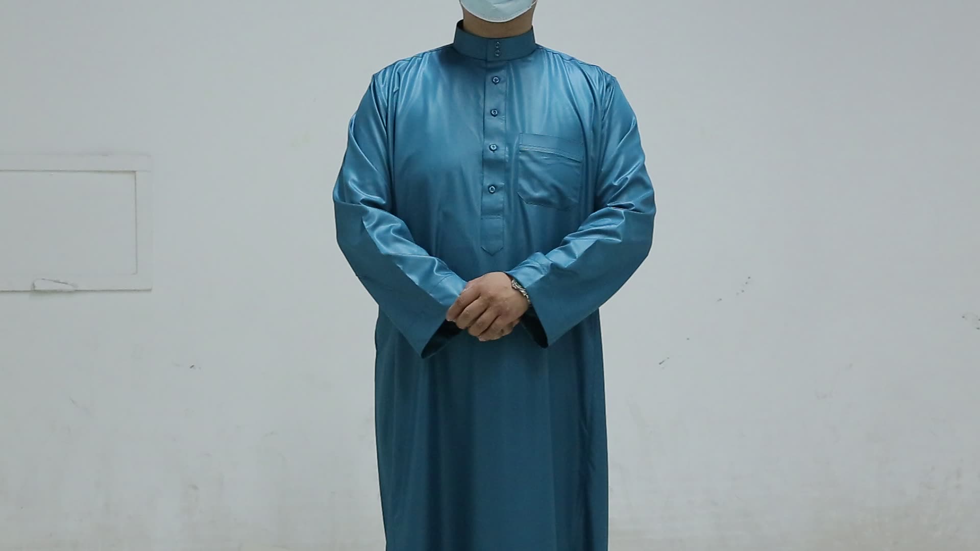 Polyester Arabische thobe voor mannen Haramain thobe heren Saoedische stijl Dishdasha thobe1