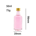 Miniature Little Spirit Liquor Alcohol Vodka Gin Rum 50ml Glass Bottles with Screw Lid1