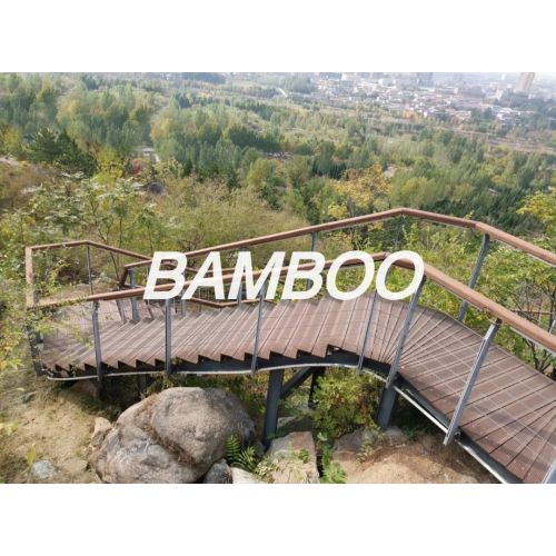 Zoucheng Guardian Hill Park-- Decking de bambu leve