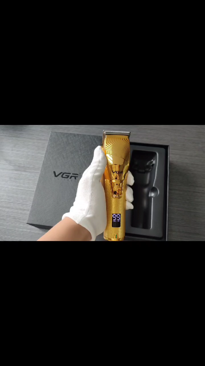 VGR V-280 Electric Hair Trimmer Cordless Professional Rechargeable Golden Best Barber Hair Clipper for Men1