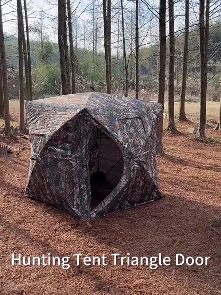 Porta do triângulo da tenda de caça