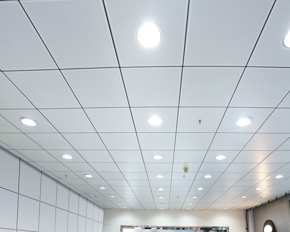 Perforated ceiling tiles