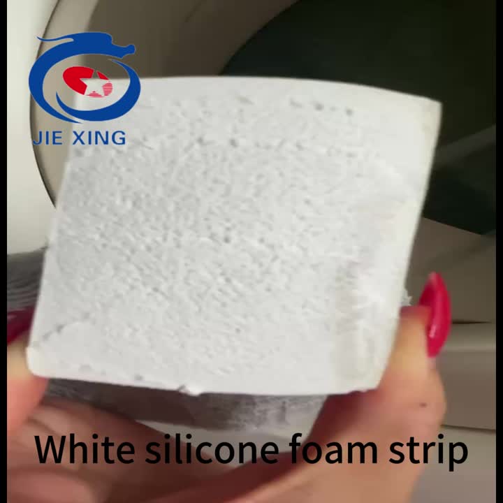 Tira de espuma de silicone branca