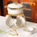 Wholesale Ceramic Kitchen Tableware Set: Pot, Soup Pot, Tureen, Bowl & Stand1