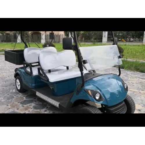 Beautiful battery powered golf cart with cargo use hotel.