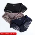 3pcs/lot Fashion Cotton Lace Underwear Women Panties Sexy Briefs Seamless Lingerie XXL Large Plus Size Girls Bikini Traceless
