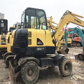 Used Hyundai 60 6-ton Wheel Excavator in Good Condition1
