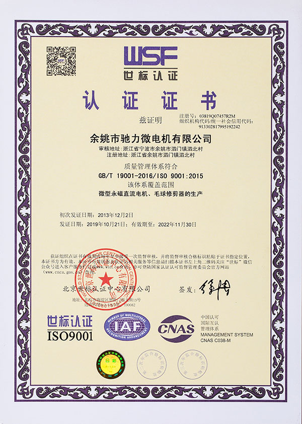 Company System Certification