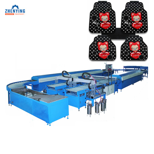 Technical Solution: Automated Car Mat Production Line with Integrated Curing and Dispensing Systems