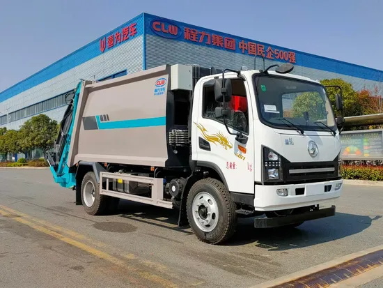Kecekapan Beban Tinggi Shacman 4X2 12cbm Trak Tolak Pemadat1