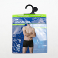 Customizable underwear packing  mens women garment adhesive  plastic hanger hook plastic underwear bag with hook self adhesive1