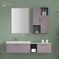 GODI Modern Wall Hung Bathroom Vanity Set with Sink, Side Cabinet, and Waterproof Features1