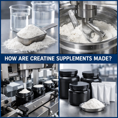 Como são feitos os suplementos de creatina?