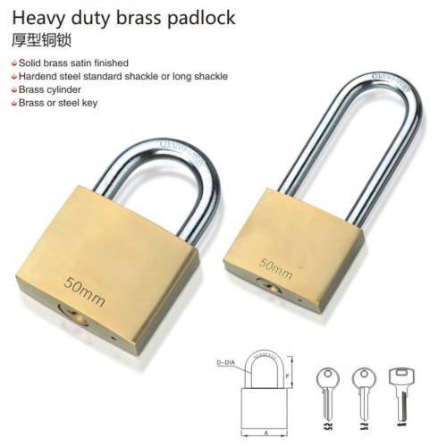 heavy duty brass padlock