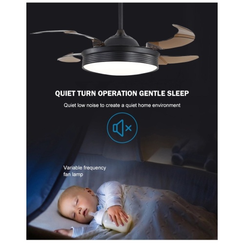 Ceiling fan light is the best choice in summer.