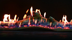 ABLE long gas log burner video