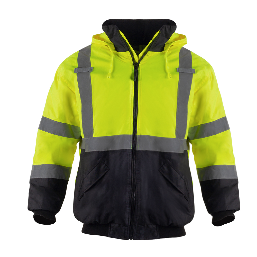 Hi Vis Klasse 3 Reflektierende Bomberjacke