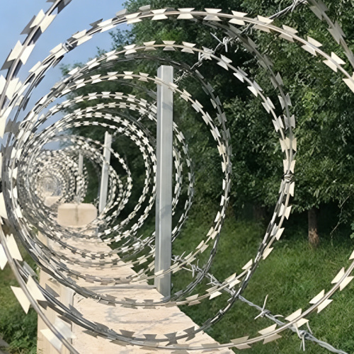 Gegalvaniseerde en PVC-gecoate scheermesdraad - Hoogbeveiligde afrasteringsoplossing