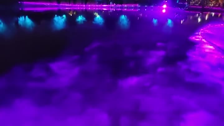 Cold Mist laser fountain