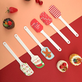 Christmas Series Cartoon Pattern Silicone Scraper, Food Grade Non Stick Silicone Spatula for Kitchen1