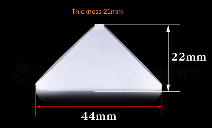 46*22,5*23mm Paul prisma per i telescopi isoscele angolo retto n-bk7 vetro prisma