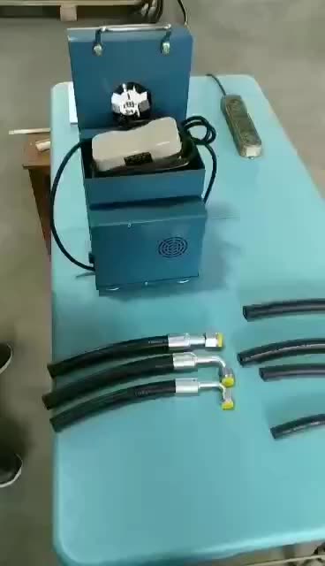 Automatic ac hose crimping tool machine1