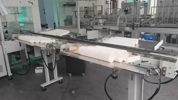 Máquina de embalagem de copos de papel