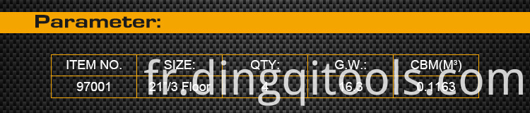 Boîte de rangement d'outils en plastique robuste en gros de vente chaude avec des outils de 3 couches