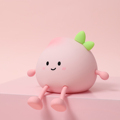 Peach Silicone Night Light: Timing Sleeping Atmosphere Decompression Mobile Holiday Gift1