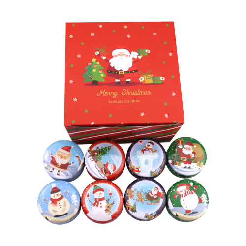 Luxury Christmas Scented Soy Wax Tin Candles