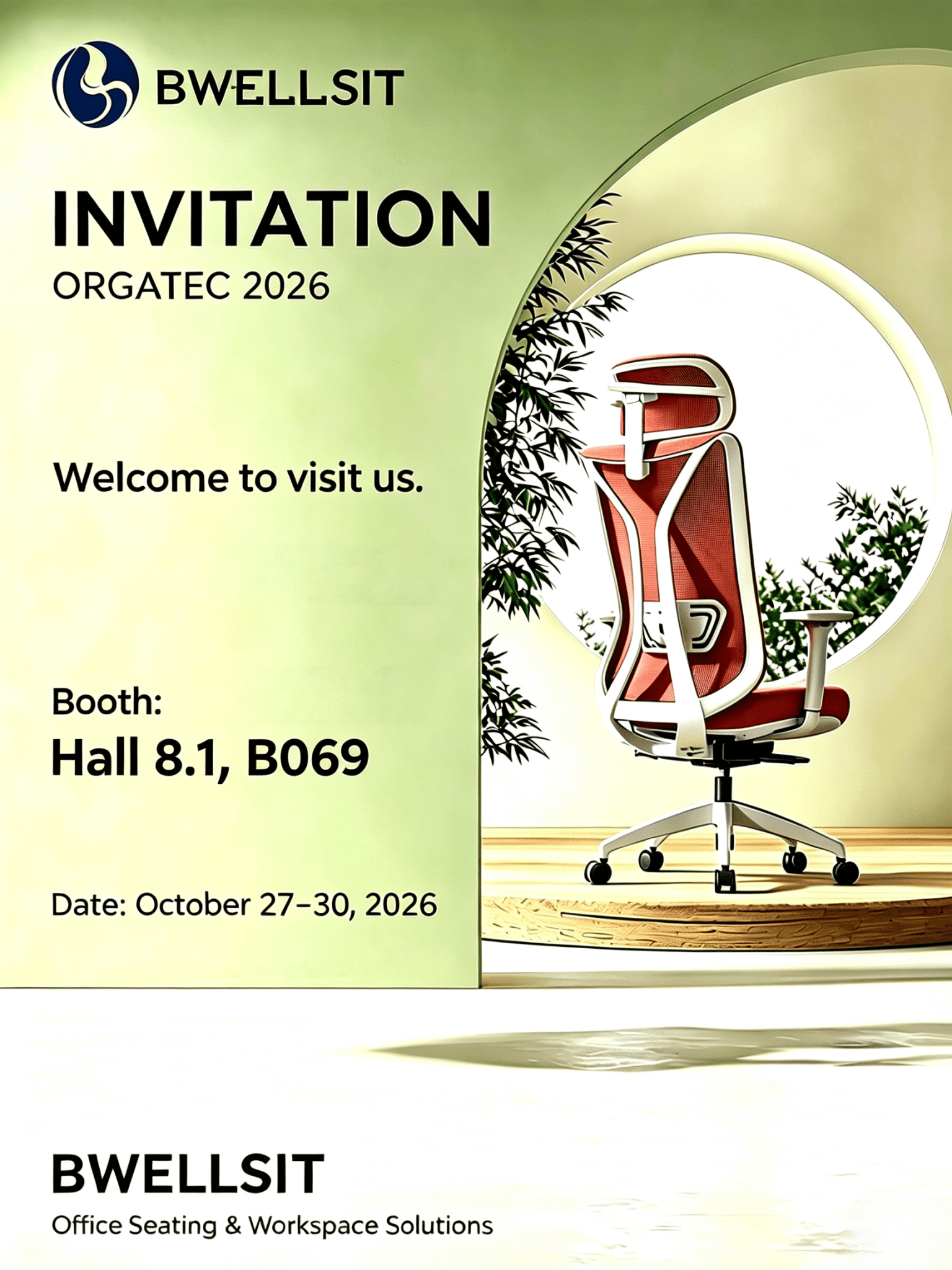 Meet BWELLSIT at ORGATEC 2026 in Cologne!