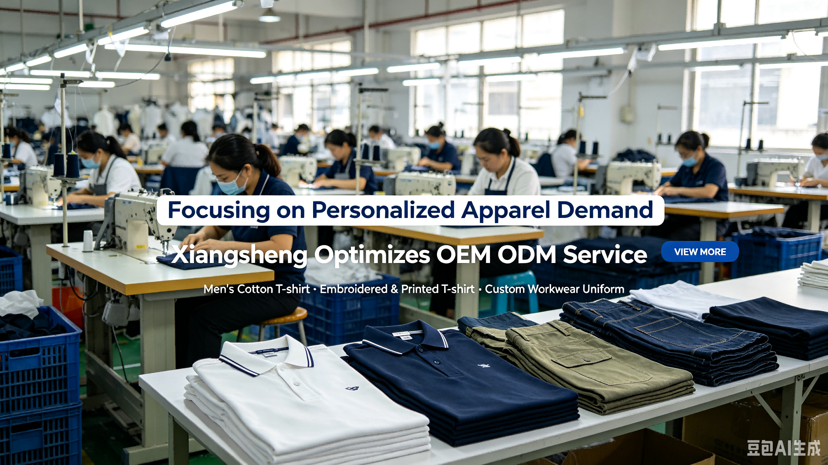 Xiangsheng Garment konzentriert sich auf die Nachfrage nach personalisierter Bekleidung und steigert die Lieferkapazität für bestickte und bedruckte T-Shirts