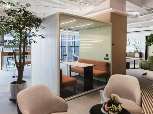 HECOR Office Pod: establezca límites con silencio, proteja cada momento de concentración profunda.