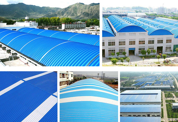 Trapezoidal Roof Tiles Teja de PVC Roof Sheet Heat Insulation Anti-corrosive Roof Tiles