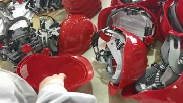 Installation of Beion safety helmets
