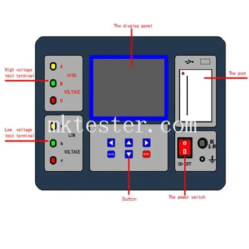 Lithium battery transformer turns ratio tester