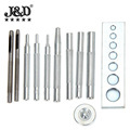 11Pcs Set Snaps Button Tool Kit: Rivet & Snaps Install Base 7-in-1 Punch Manual Installation Tools1