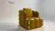 Απλό πολυτελές καναπέ καρέκλες σαλόνι υφάσματος