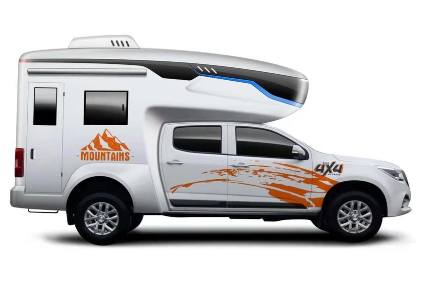 Qingling (Isuzu) Daka Drive de quatro rodas Off-road RV, carro de passageiro