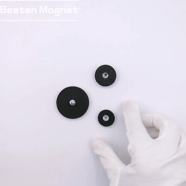 rubber coated magnet mangnet assembly.mp4