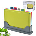 Eco-Friendly Plastic Colorful Cutting Board Set with Stand1