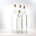 Premium Empty Cylinder Liquor Wine 750ml Frosted Glass Vodka Bottle 1000ml wine glass bottle wholesale1