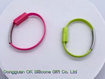 silicone usb charger bracelet