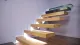 현대 빌라 계단 모노 떠있는 나무 계단