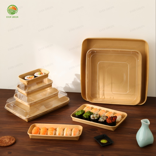 The new type of kraft paper sushi box brings about a completely new packaging revolution trend.