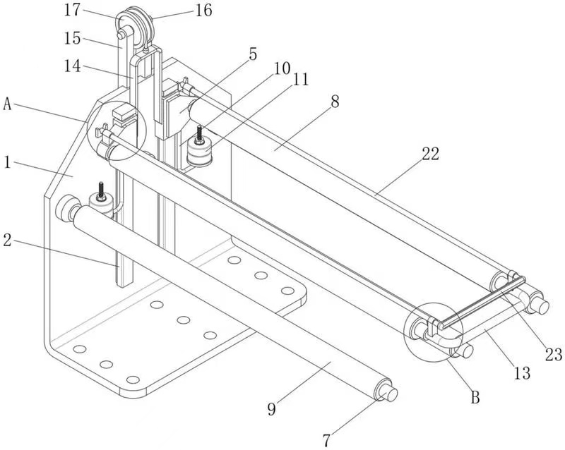 A tension adjustment tooling for wet  coating