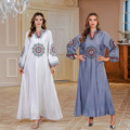 روپوش گشاد زنانه عبای دوبی الماس داغ برای زنان مسلمان خاورمیانه لوکس لباس ماکسی Abaya Jalabiya1