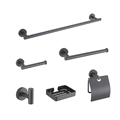 China Manufacturer 6 Piece Stainless Steel Bathroom Accessories Set for Hotels1