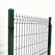 Easily Assembled 3D PVC Coating Steel Wire Mesh Fence Garden Buildings 3D Curved Highway Fence Panel