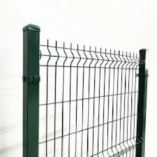 Easily Assembled 3D PVC Coating Steel Wire Mesh Fence Garden Buildings 3D Curved Highway Fence Panel